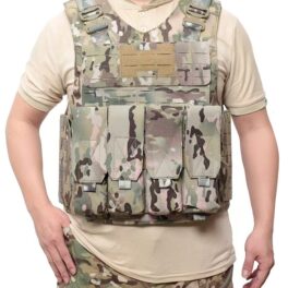 Tactical Vest Chest Rig Tactical Vest Plate Carrier with Easy to Access External Hard Plate Pockets