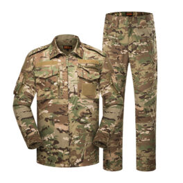 Men's Camouflage Combat Suit Autumn Durable Outdoor Instructor Long-Sleeve Tactical Uniform Military Clothes