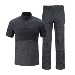 Men's Outdoor Camouflage Suits Short-Sleeve Breathable T-Shirt Pants Durable Slim-Fit Tactical Uniforms