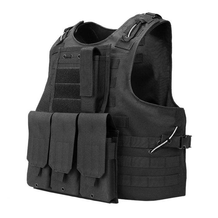 CAMO Multifunctional Tactical Vest With Triple Magazine Pouches CS Training Uniform Camouflage Outdoor Camping Protective Gear Vest - Image 4