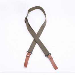 Outdoor AK Leather Double-Point Gun Sling Tactical Nylon Duty Belt CS Water Gun Toy Gun Strap
