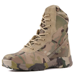 Non-slip Wear-resistant Camouflage Tactical Boots Combat Special Forces Desert Boots Men's High-top Hiking Boots