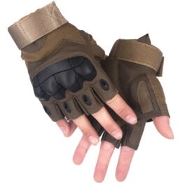 Men's Tactical Half-Finger Sports Gloves Wear-Resistant Non-Slip Protective Military Training Combat Gloves