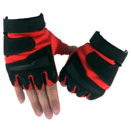 Men's Black Hawk Half-Finger Tactical Gloves Protective Non-Slip Shock-Absorbing Outdoor Training Military Sports Gloves