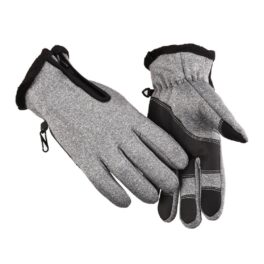 Outdoor Waterproof Gloves Winter Touchscreen Windproof Warm Full-finger With Zipper Fleece-lined Cycling Sports Hiking Skiing Gloves